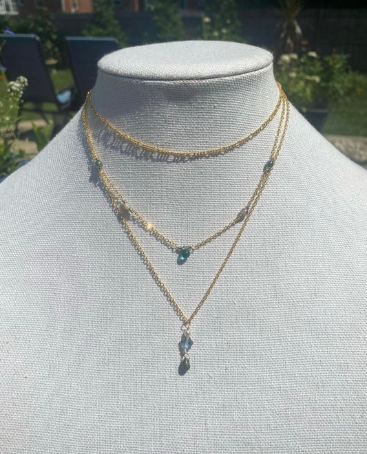 Mermaid Layered Necklace Set