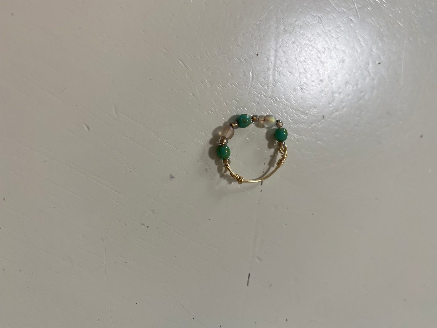 Triple Turquoise MIDI/Pinky Ring Size 2.5