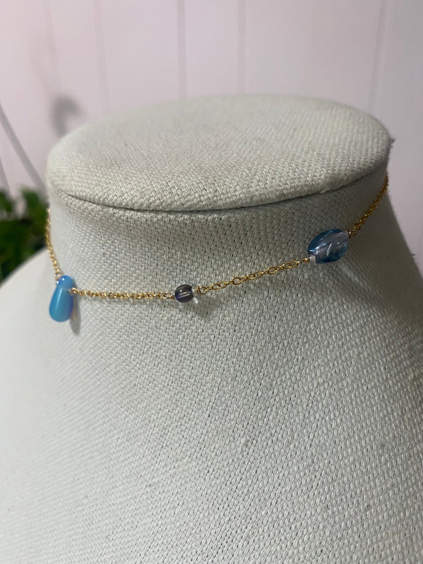 Blue Drop Choker