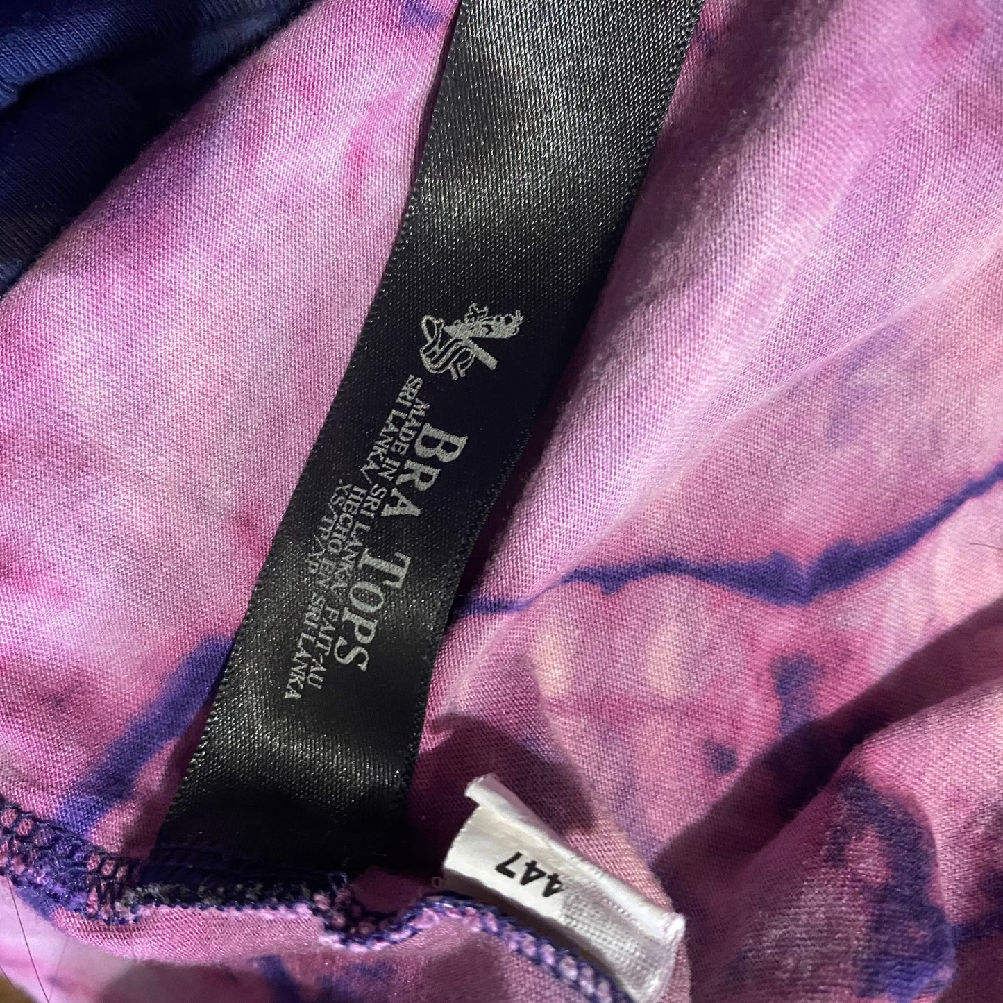 Tie Dye Victoria’s secret Bra top xs