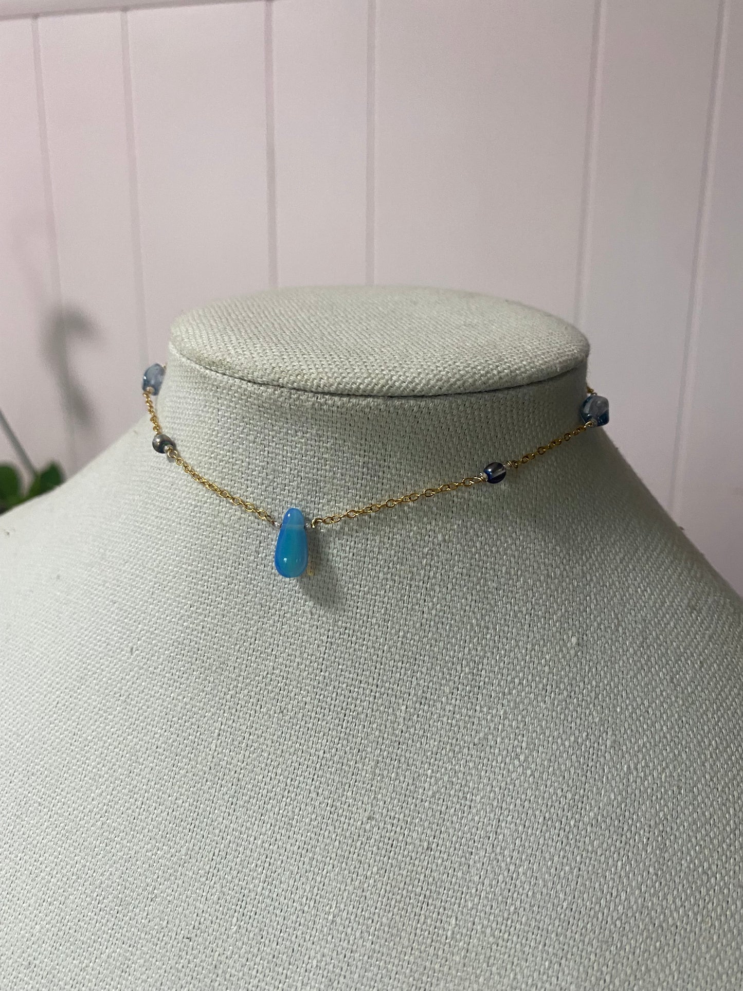 Blue Drop Choker