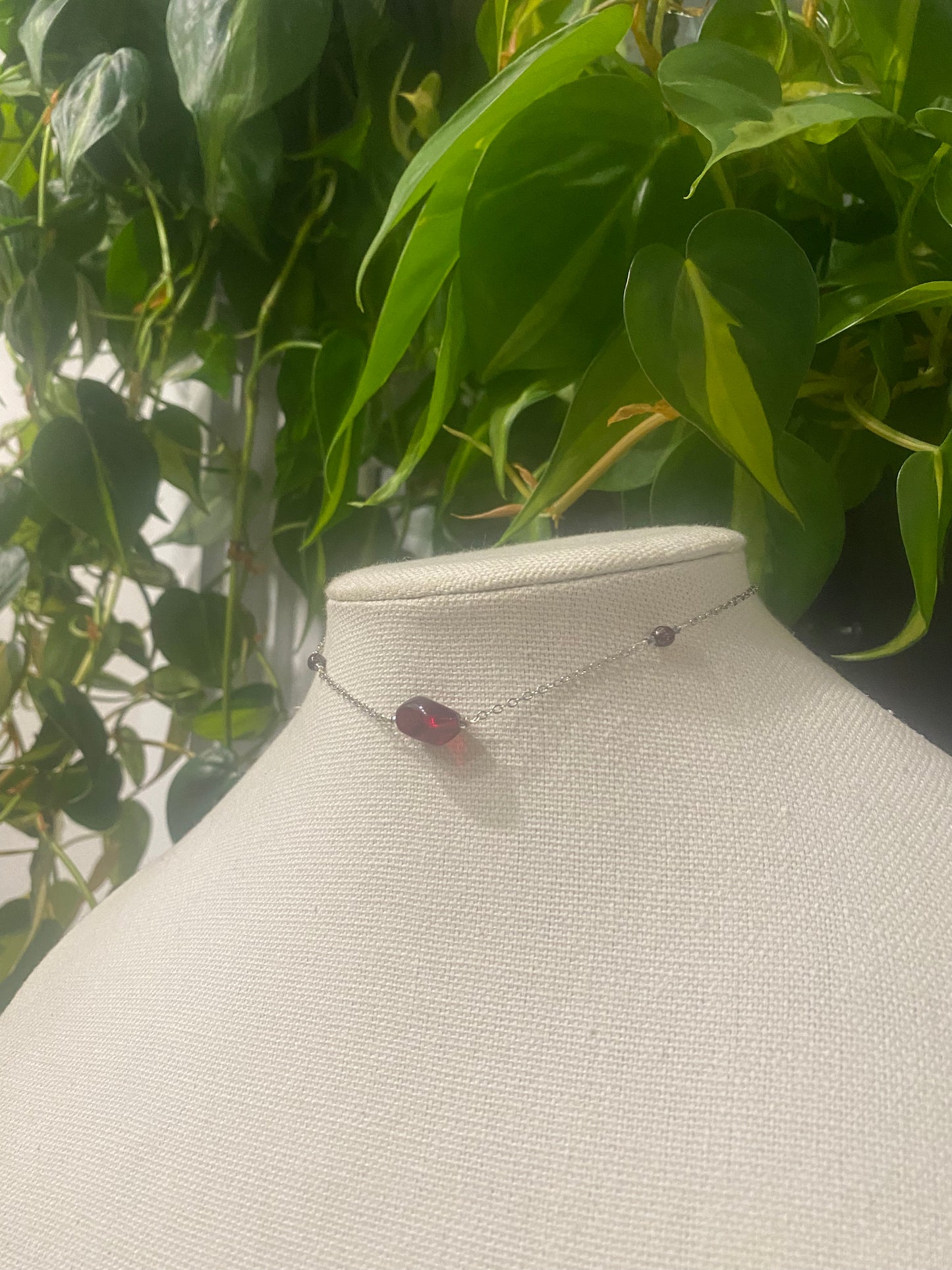 Red Accent Choker