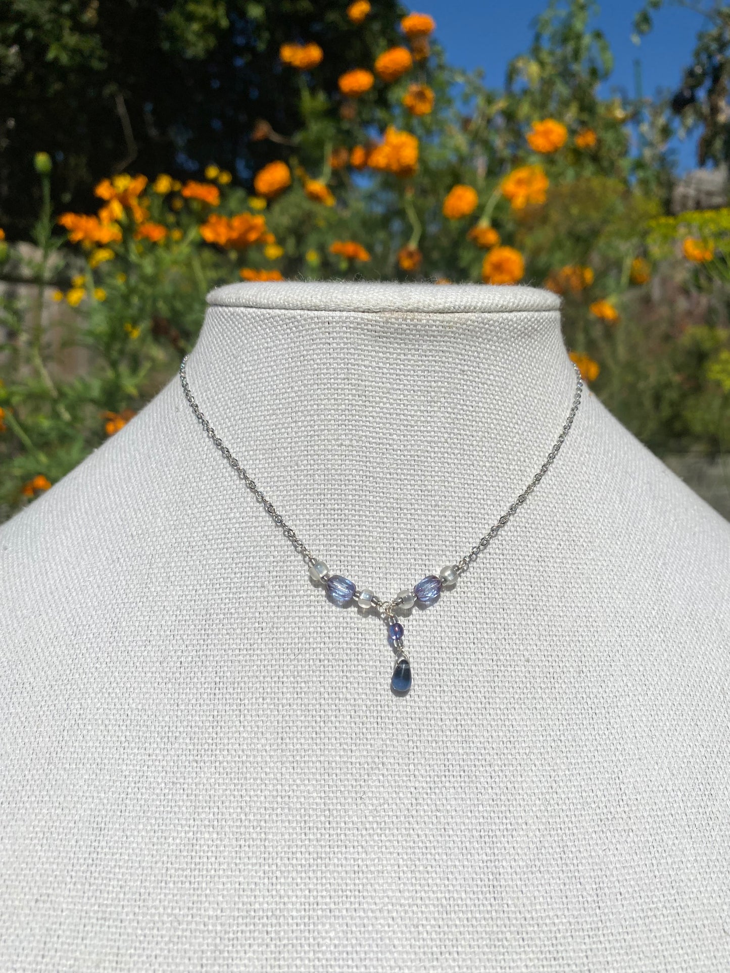 Blue Accent Necklace