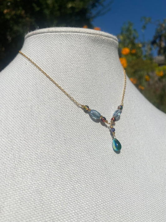 Green and Blue Accent Necklace